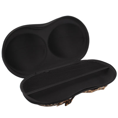 Fashionable Portable Bra Style Molded Storage Bag Case with Leopard Print for Travel