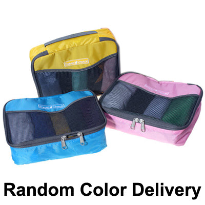 Portable Visible Net Bag Traveling Bag Hand Bag Storage Bag Storage Pouch for Outdoor Activities (Random Color Delivery)