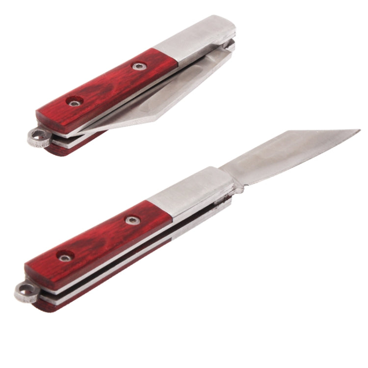 Folding Stainless Steel Knife for Outdoor(Silver)