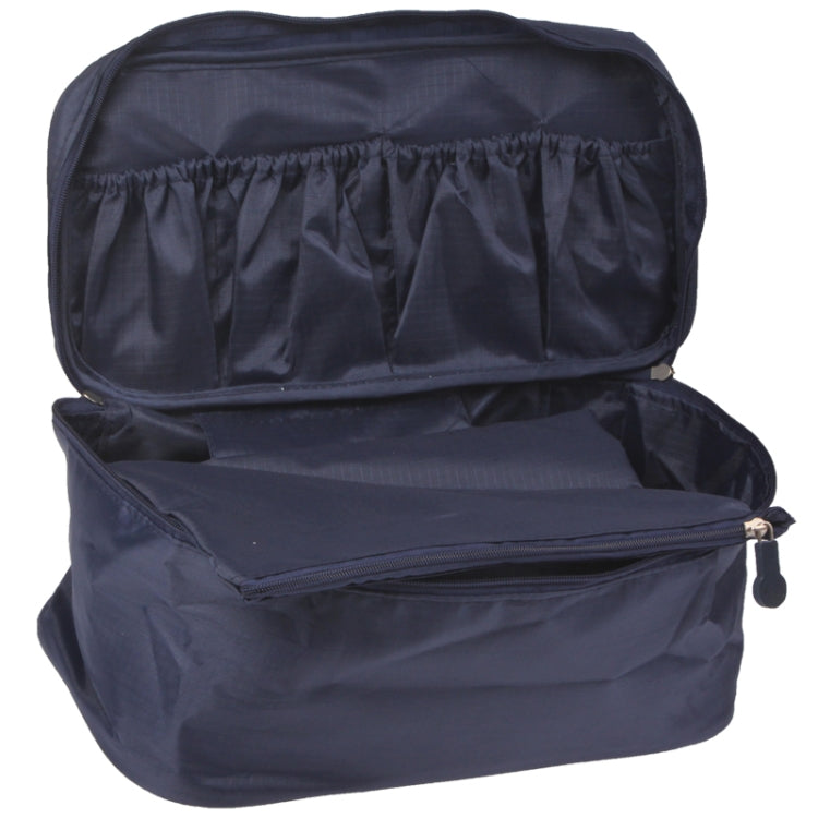 Multifunctional Underwear Pouch Bra Storage Bag for Travel(Dark Blue)