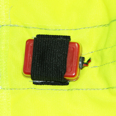 Yellow High Brightness Reflective Vest with Red LED Light for Traffic and Bike Riding