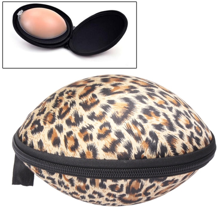Portable Protect Leopard Prints Bra Molded Storage Bag Travel Organizer Bra Bag
