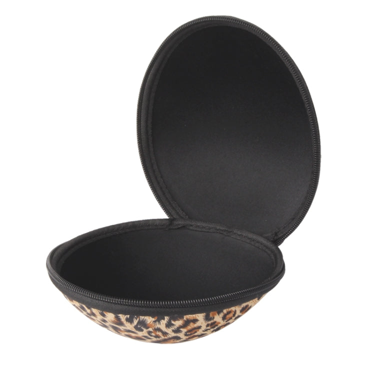 Portable Protect Leopard Prints Bra Molded Storage Bag Travel Organizer Bra Bag