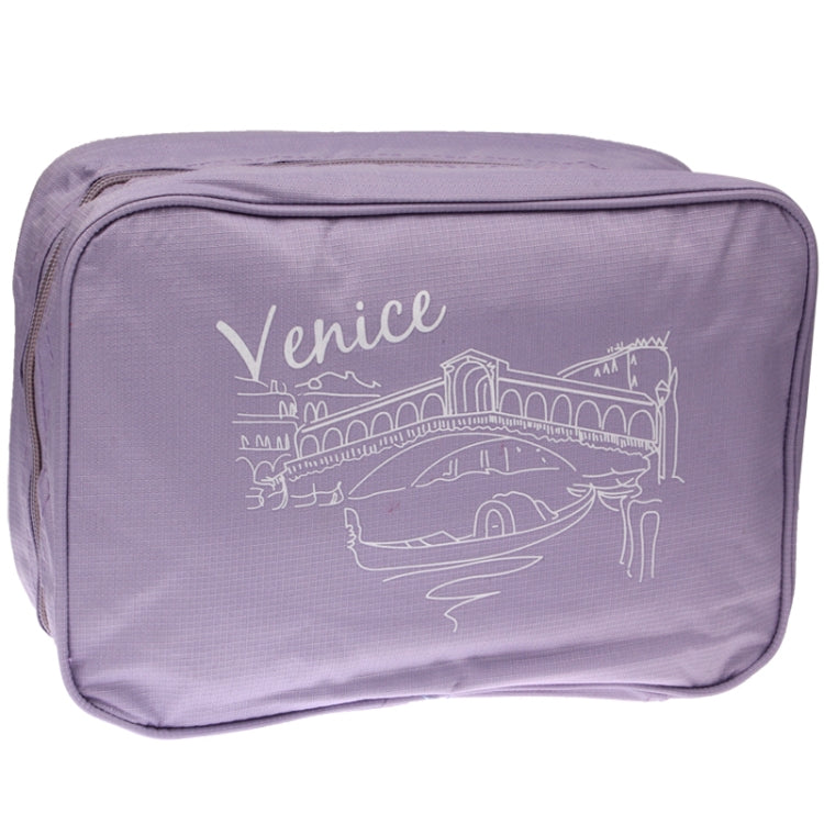 Multi Function Portable Storage Bag Wash Bag for Travel(Purple)