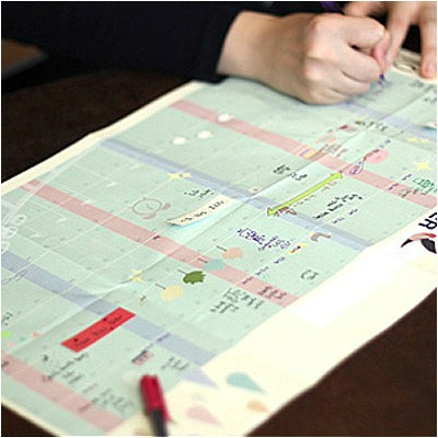 Half Year Planner Table Paper, Size: 50cm x 32cm
