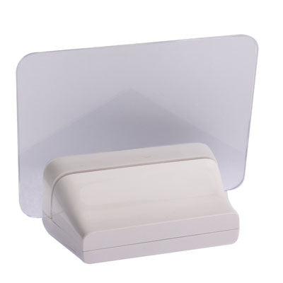 Green LED Light Message Board + LCD Screen Display Clock (Alarm / Temperature / Calendar / Birthday) with Fluorescence Pen(White)