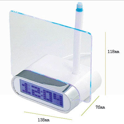 Multi Functional Electronic Alarm Clock Color Highlighter High-speed USB Backlight Message Board /USB Clock