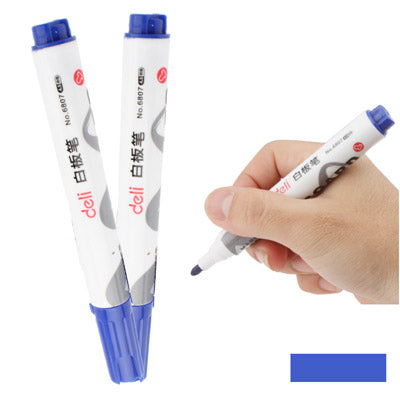 4.5mm Marker White Board Pen, Blue Ink (10pcs in one Packing, the Price is for 10pcs), No. 6807