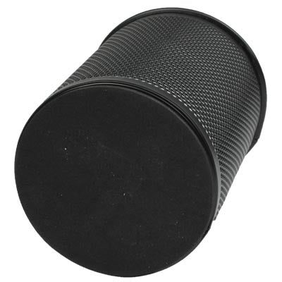 909 Circular Steel Wire Mesh Pen Container,Size:8.5x8.5x10.5 (Black)