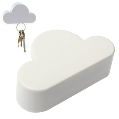 Elegantly Simple Magnetic Cloud Design Key Holder(White)