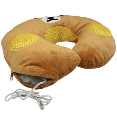 Cartoon Winnie Noon Break Music Pillow (Yellowish Brown)