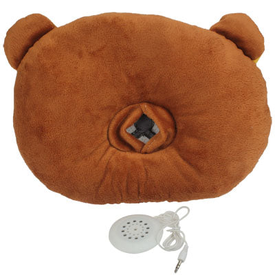 Cartoon Winnie Intermediate Single Speaker Noon Break Music Pillow (Yellowish Brown)