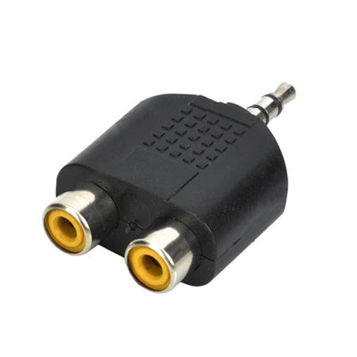 5 pcs 3.5mm Stereo Male to Dual RCA Female Converters Adapters