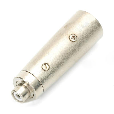 XLR Male to RCA Female Audio Adapter (5 Pcs in One Package, the Price is for 5 Pcs)(Silver)