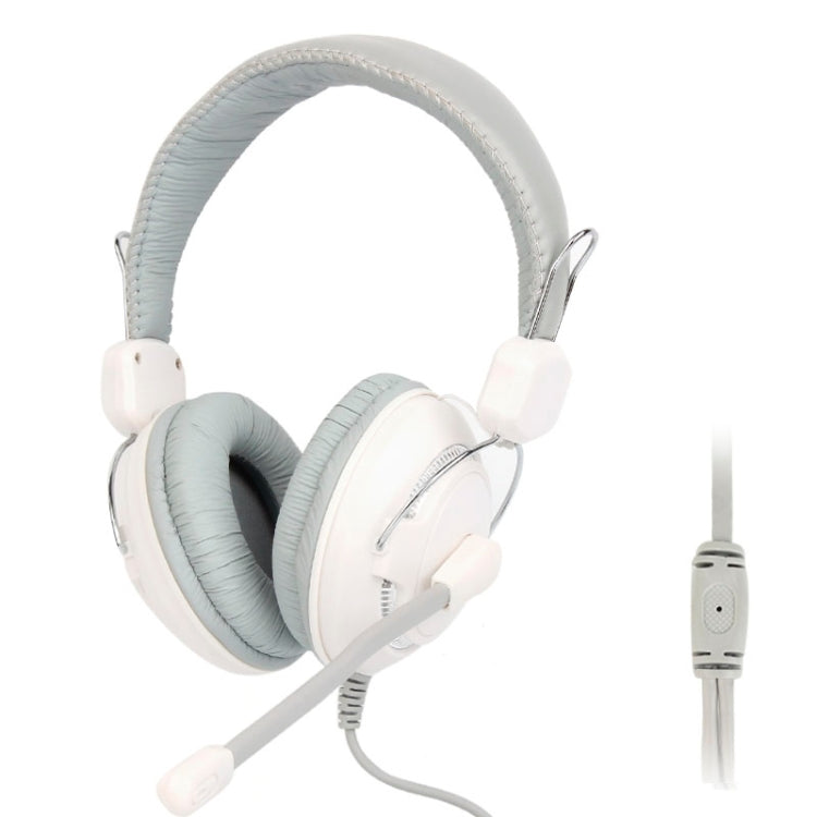 Universal Stereo Headset with Mic for Computer, Cable Length: about 2m (White + Grey)