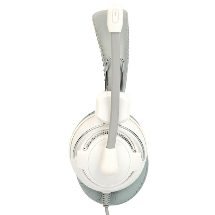 Universal Stereo Headset with Mic for Computer, Cable Length: about 2m (White + Grey)