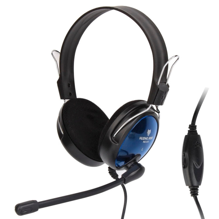 Universal Stereo Headset with Mic for Computer, Cable Length: about 2m (Black + Blue)