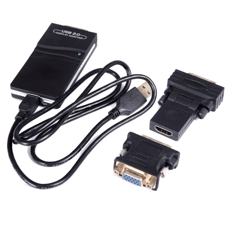 USB 2.0 to VGA, DVI, HDMI Adapter