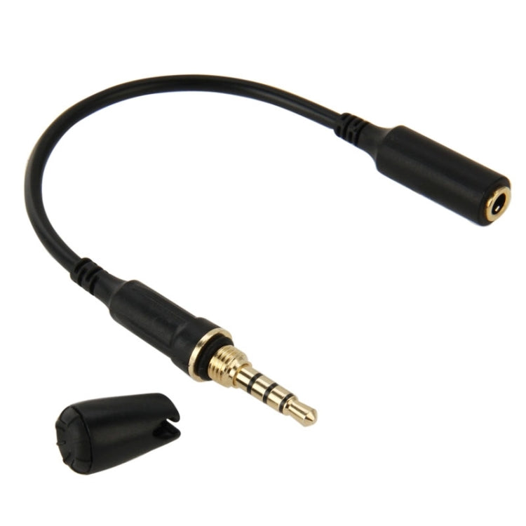 Waterproof Cover Headphone Adapter Plug Replacement Cable 3.5mm Female to Male Cables with Seal Cap for iPhone 5 & 5S, Length: 15cm