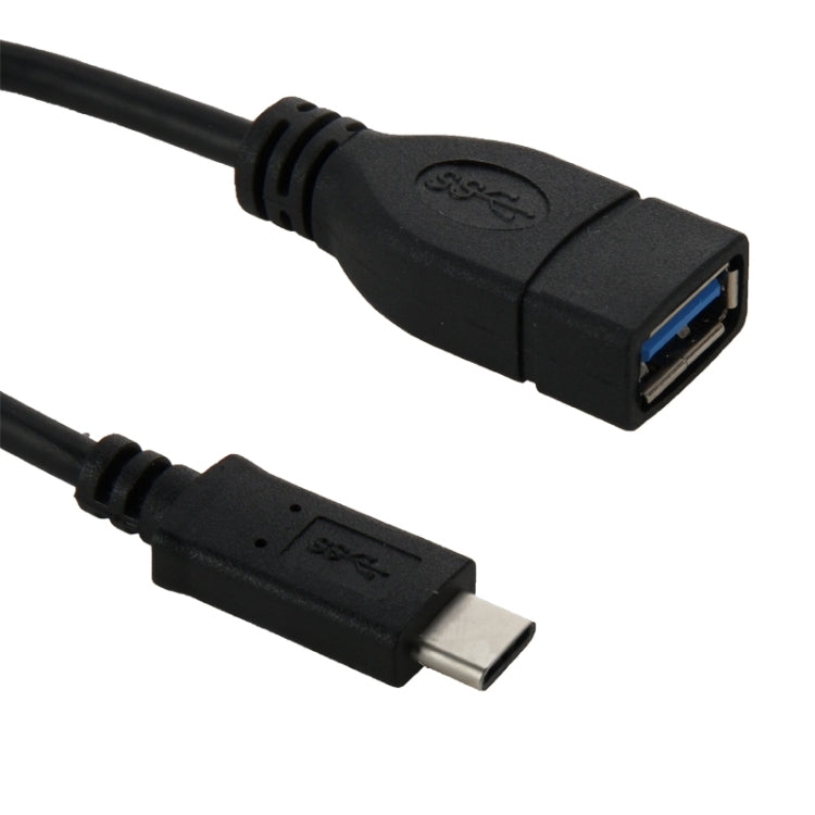 22cm USB-C / Type-C 3.1 Male to USB 3.0 Female Adapter Cable(Black)