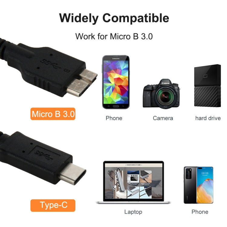 1m USB-C / Type-C 3.1 to USB 3.0 Micro-B Adapter Cable