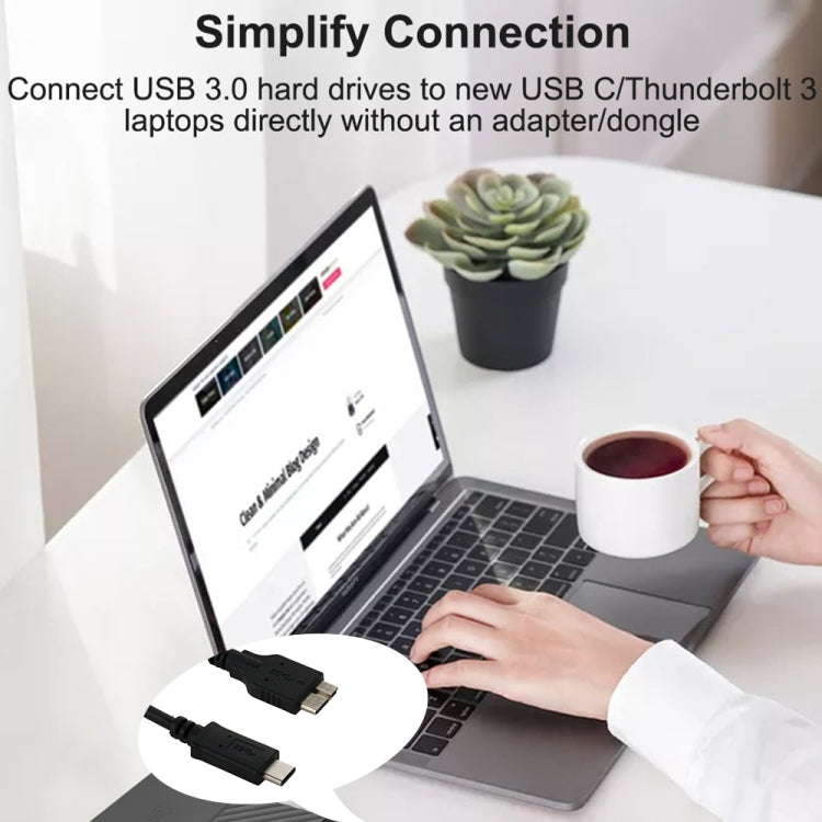 1m USB-C / Type-C 3.1 to USB 3.0 Micro-B Adapter Cable