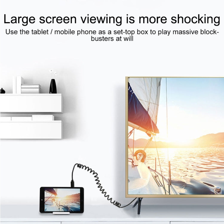 USB 2.0 to USB 3.0 Type C Retractable Charging / Data Cable