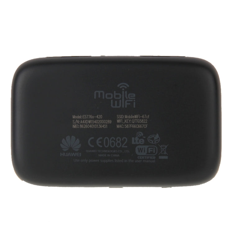 For Huawei E5776s-420 Wireless Mobile Hotspot WiFi Elevate 4G MiFi Router, Sign Random Delivery(Black)