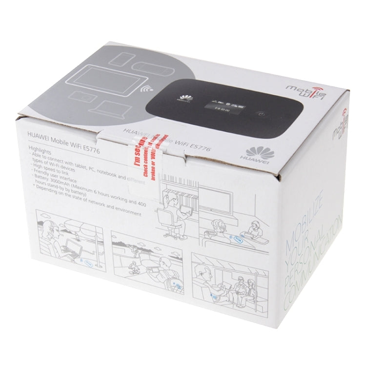 For Huawei E5776s-420 Wireless Mobile Hotspot WiFi Elevate 4G MiFi Router, Sign Random Delivery(Black)
