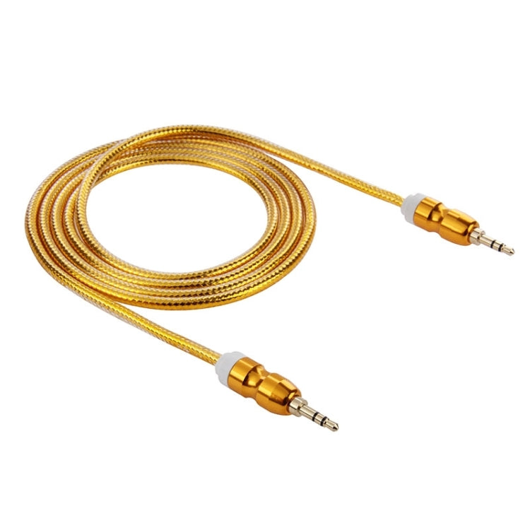 Gold Plated 3.5mm Male to Male Plug Jack Stereo Audio AUX Cable for iPhone 6 & 6 Plus & 5, iPad Air 2 & Air, Samsung, iPod Laptop, MP3, Length: 1.4m