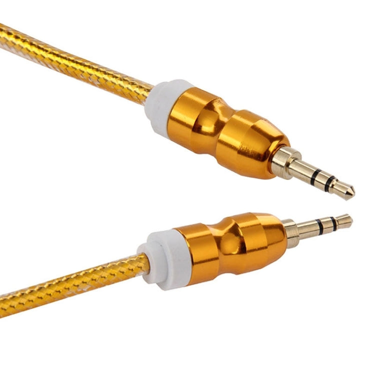 Gold Plated 3.5mm Male to Male Plug Jack Stereo Audio AUX Cable for iPhone 6 & 6 Plus & 5, iPad Air 2 & Air, Samsung, iPod Laptop, MP3, Length: 1.4m