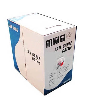 Lan Cable (CAT6E Data cable), Copper-clad aluminium (CCA), Copper Clad Steel (CCS), Length: 305m , Diameter: 0.52mm