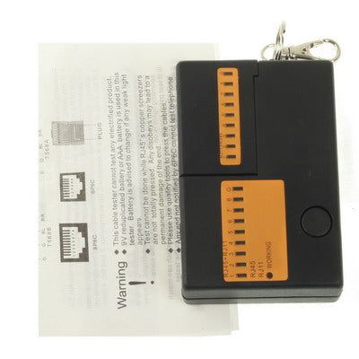 Mini RJ45 RJ11 Multifunctional Cable Tester