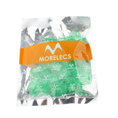 30 PCS High-Performance RJ45 Connector Modular Plug(Green)