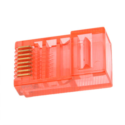 30 PCS High-Performance RJ45 Connector Modular Plug(Red)