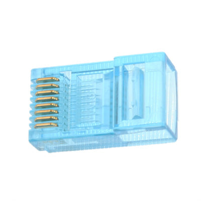 30 PCS High-Performance RJ45 Connector Modular Plug(Baby Blue)