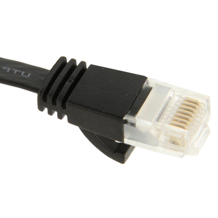 CAT6 Ultra-thin Flat Ethernet Network LAN Cable, Length: 5m(Black)