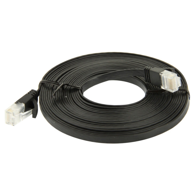 CAT6 Ultra-thin Flat Ethernet Network LAN Cable, Length: 5m(Black)
