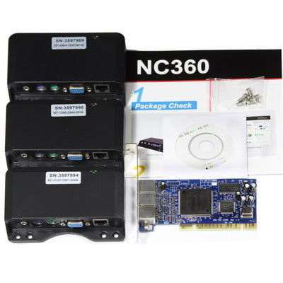 PC Stations Net computer NC360, Multi-User Network Computing Terminal, Extend users: 3 unit, Extend distance: 10m