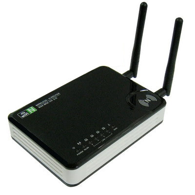 300Mbps Wireless N Broadband Router with 4 x Output Lan Port(Black)