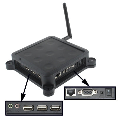 TS660W Wireless Win CE 6.0 OS Network Terminal Thin Client Net Computer, Support Winows 7 / Vista / Linux / XP / 2000 (Max Support 100 Users from 1PC)