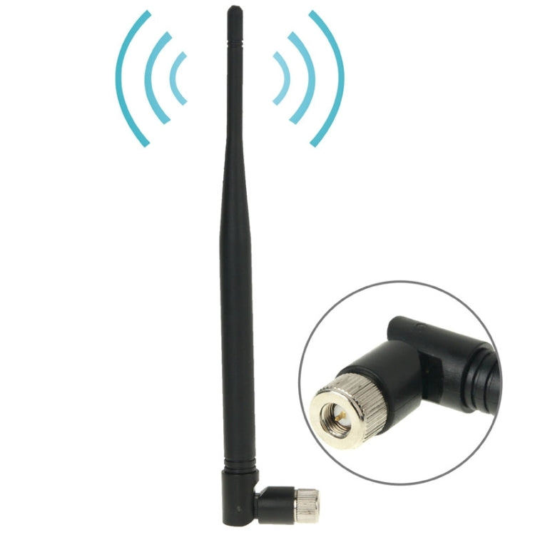 Wireless 8dBi SMA Male Network Antenna (Softcover Edition)(Black)