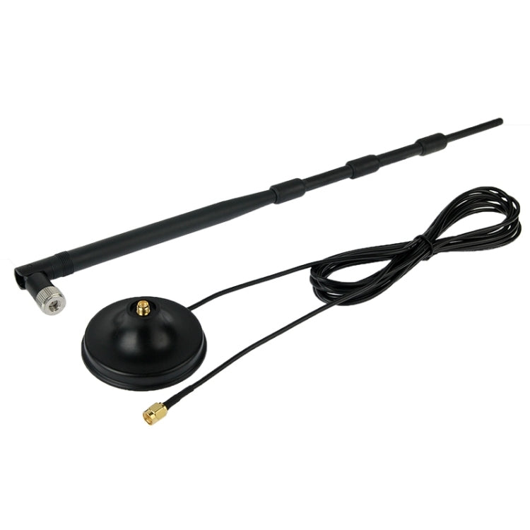 13dB RP-SMA Antenna for Router Network with Antenna Base(Black)