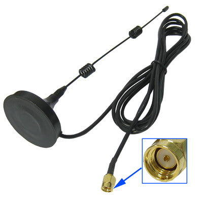 Wireless 3dB RP-SMA Network Antenna(Black)