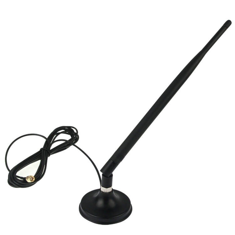 WiFi 7dBi SMA Female Network Antenna with Antenna Base(Black)