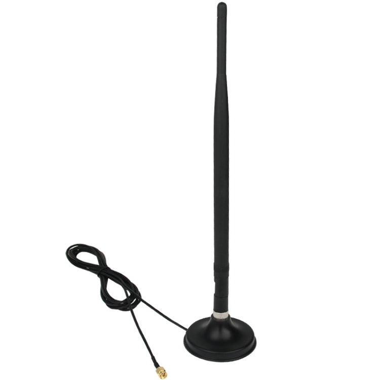 WiFi 7dBi SMA Female Network Antenna with Antenna Base(Black)