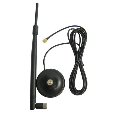 Wireless 7dB RP-SMA Network Antenna for Router Network with Antenna Base(Black)
