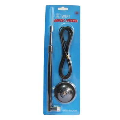 Wireless 7dB RP-SMA Network Antenna for Router Network with Antenna Base(Black)