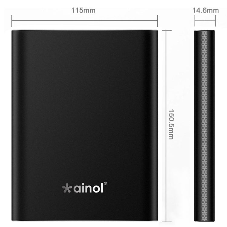 Ainol Windows8.1 Mini PC, Intel Z3735F Quad Core RAM:2G ROM:32G, with 7000mAh Power Bank Function for TV / Computer Monitors(Black)
