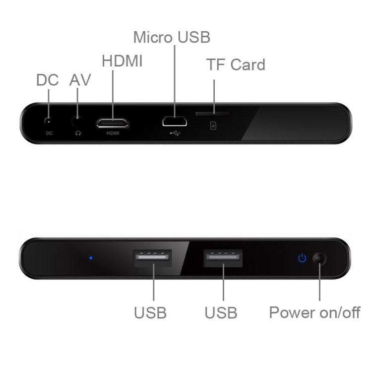 Ainol Windows8.1 Mini PC, Intel Z3735F Quad Core RAM:2G ROM:32G, with 7000mAh Power Bank Function for TV / Computer Monitors(Black)